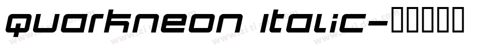 QuarkNeon Italic字体转换